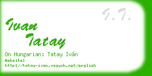 ivan tatay business card