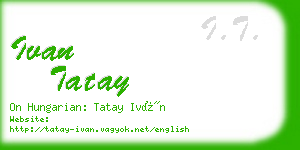ivan tatay business card